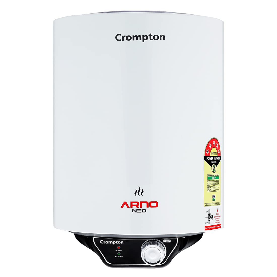 Crompton Arno Neo 25-L 5 Star Rated Storage Water Heater (Geyser) with Advanced 3 Level Safety National Energy Conservation Award Winner 2023
