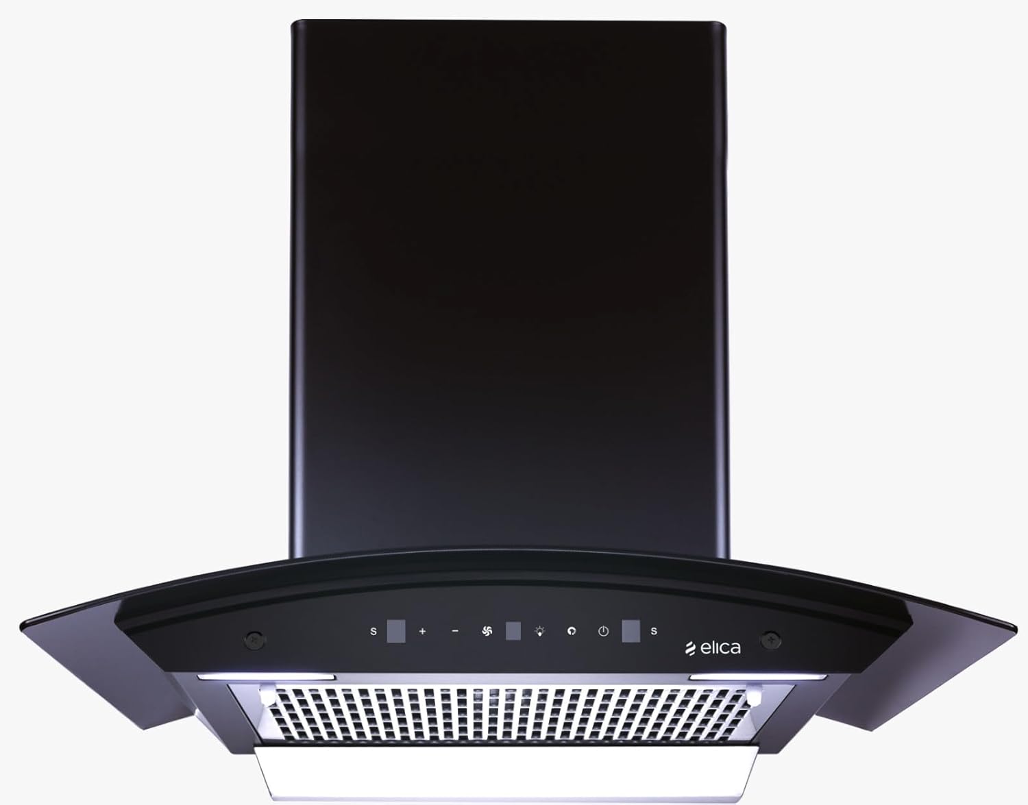 Elica 60cm 1500 m3/hr BLDC Filterless Autoclean Kitchen Chimney with 15 Years Motor & 5 Years Comprehensive Warranty | WDFL 600 BLDC HAC LTW MS NERO | Black | Touch + Motion Sensor Control