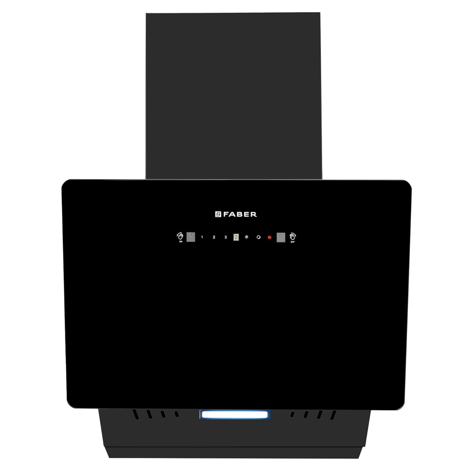 Faber 60 cm 1200 m3/hr Vertical Wall Mounted Chimney|Filterless|Two Way Suction|Auto Clean|8 Yrs Motor &2Yrs Comprehensive Warranty by Faber|Touch & Gesture Control|Hood Mojito IN HC SC FL BK 60|black