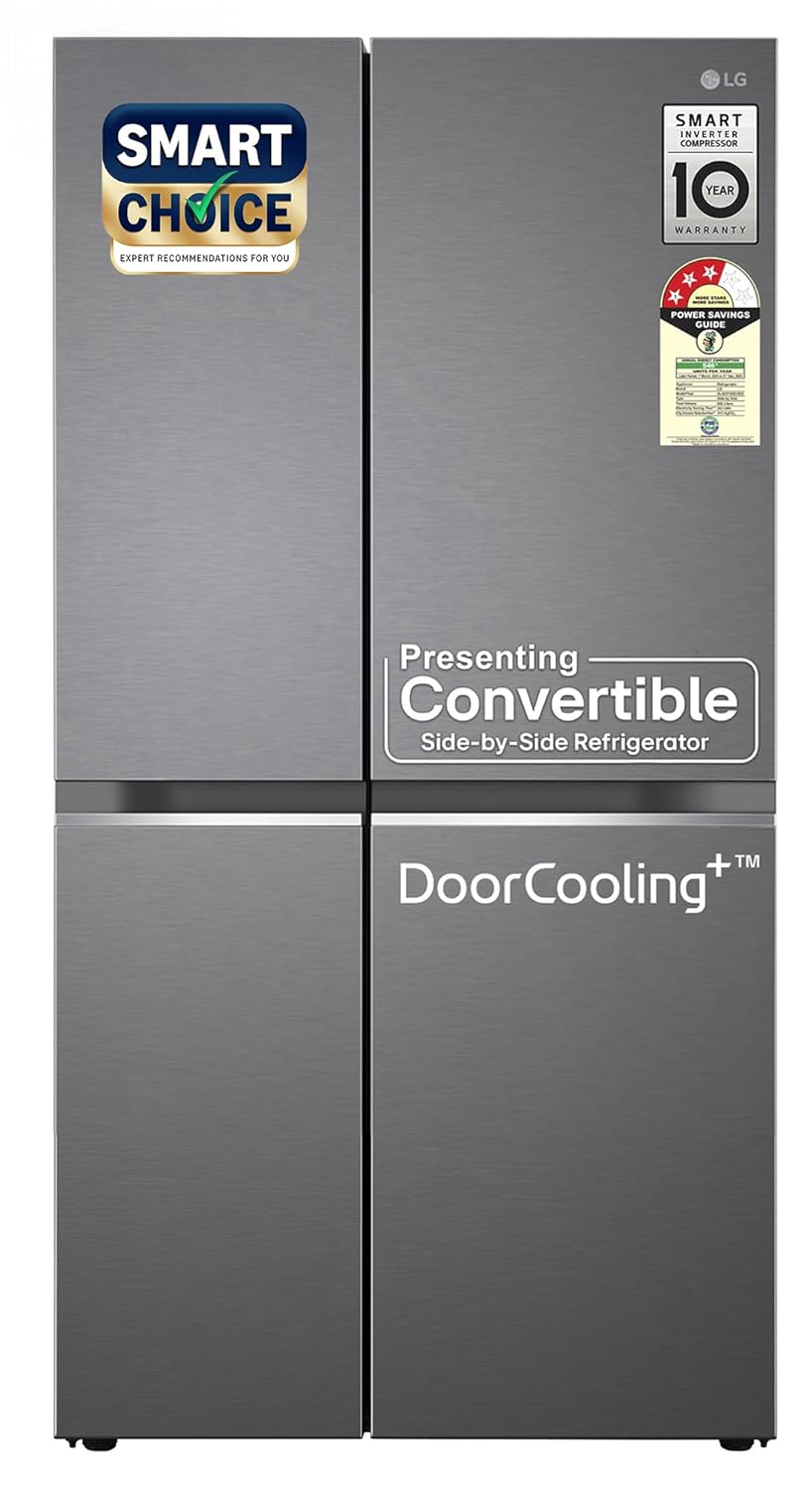 LG 650L Smart Convertible Side-by-Side Fridge