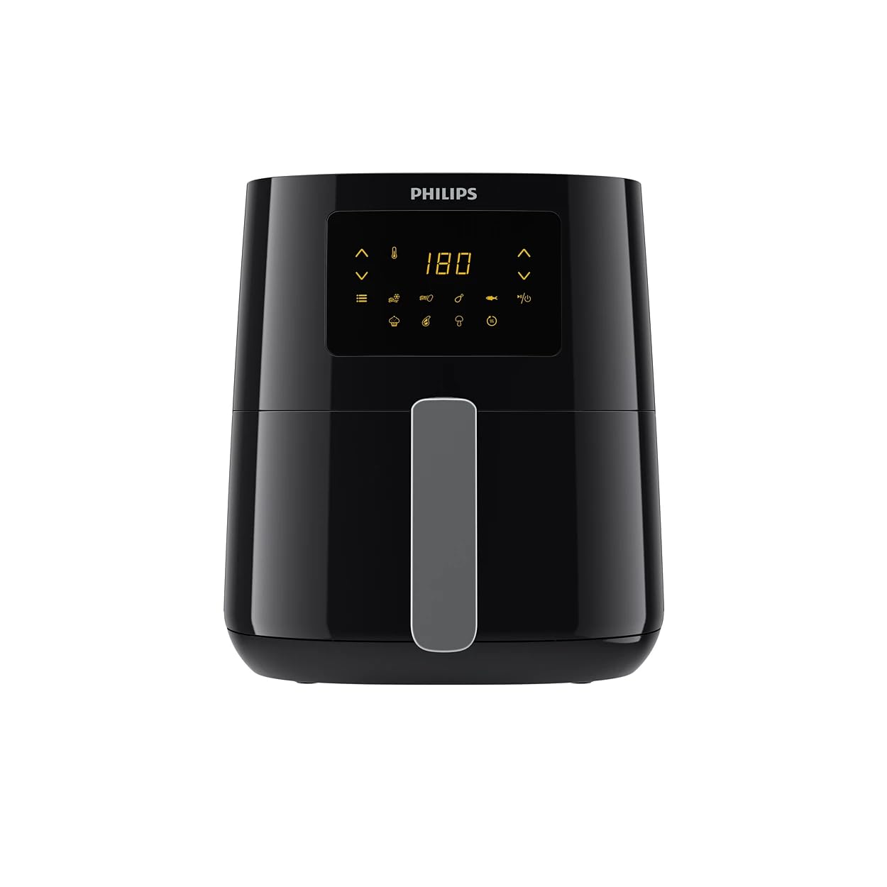 Philips Essential Air Fryer HD9252/70 with Rapid Air Technology, uses up to 90% less fat, 7 Presets Touch Screen