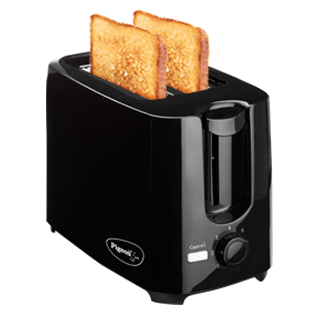 Pigeon 2 Slice Auto Pop up Toaster. A Smart Bread Toaster for Your Home (750 Watt) (Black)