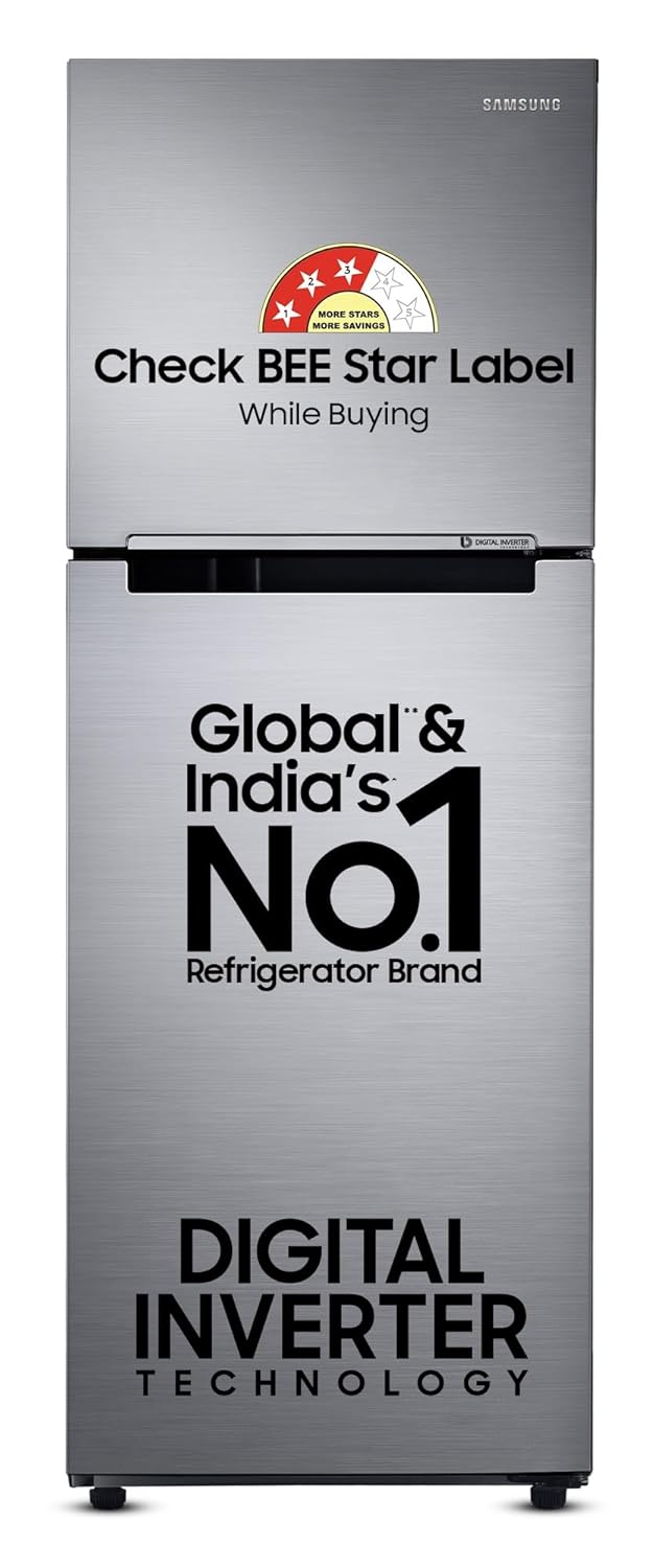 Samsung 236L Frost-Free Inverter Double Door (Silver)