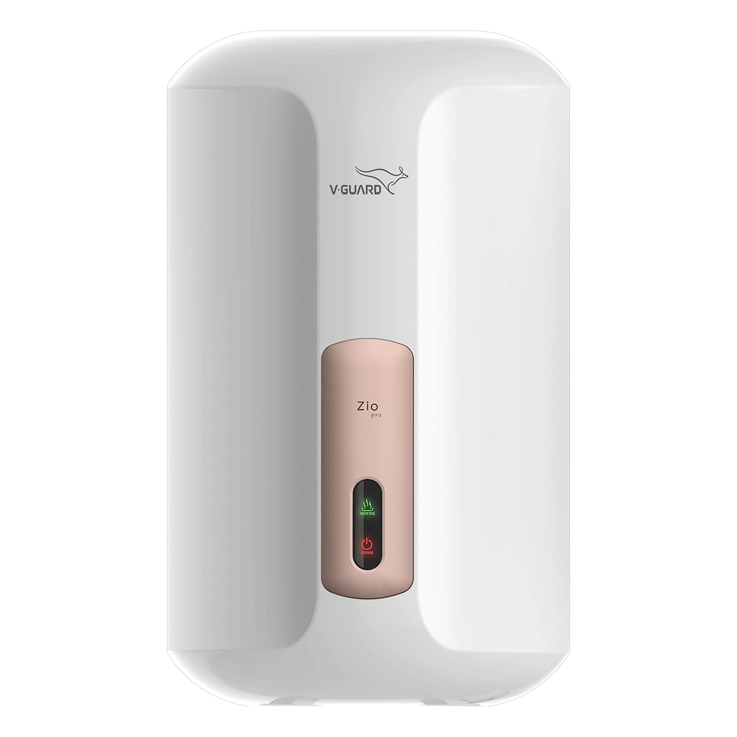 V-Guard Zio Pro 3 Litre Instant Water Heater | Advanced Multi-Layered Safety | 3000 W Powerful Heating | Suitable For Kitchen & Bathroom | 5 Year Tank Warranty by V-Guard | White-Metallic Rose Gold